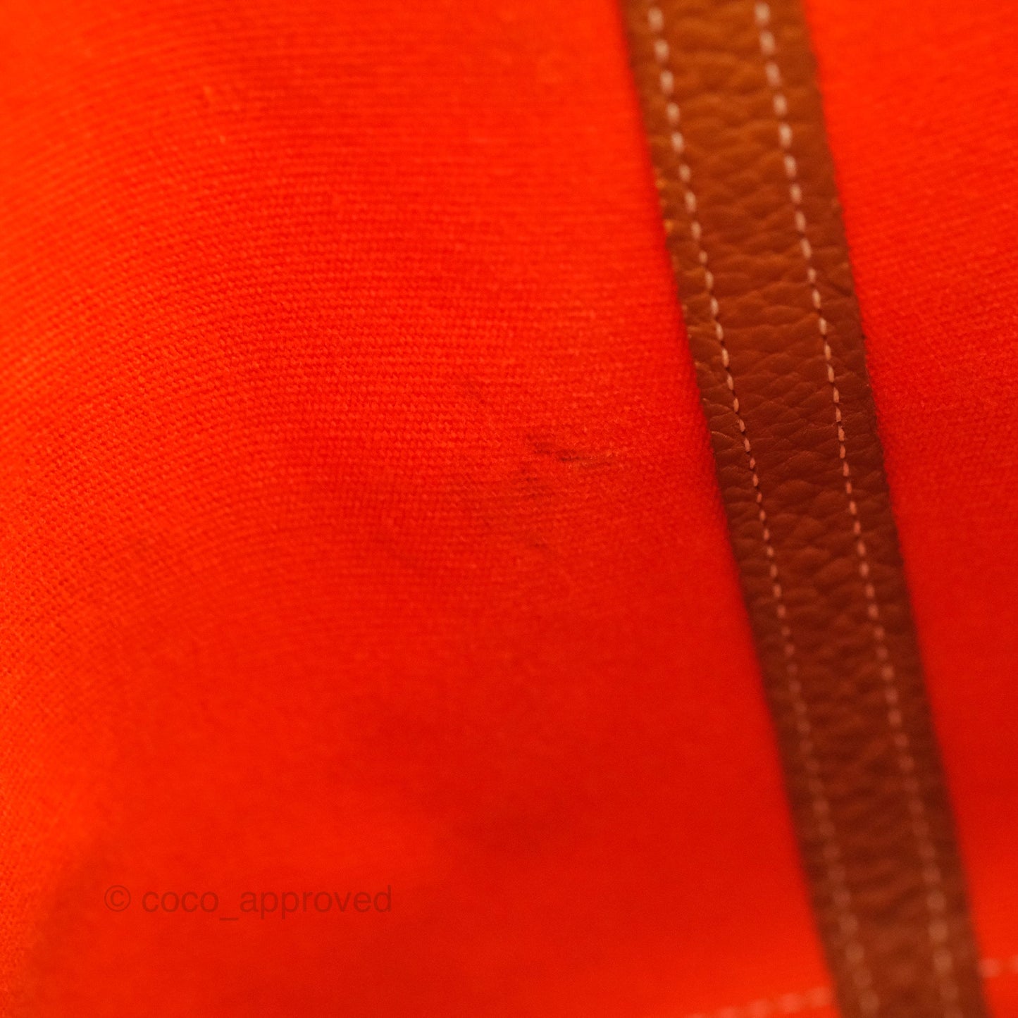 Hermes Garden Party 36 Fabric & Tan Clemence