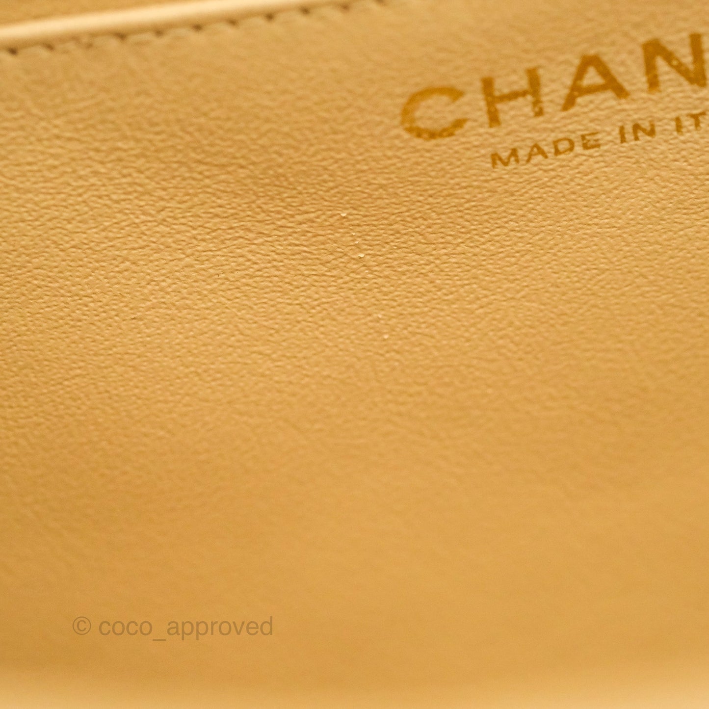 Chanel Jumbo Single Flap Beige Lambskin Gold Hardware