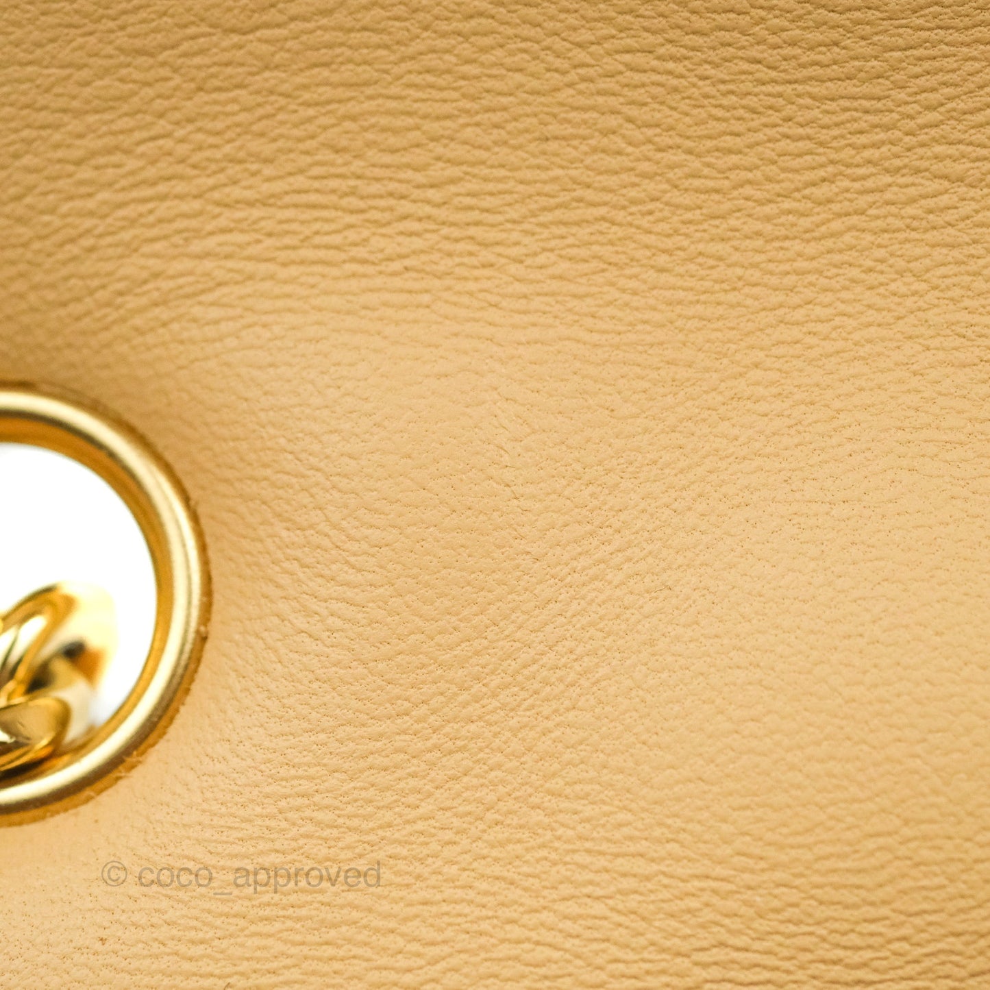 Chanel Jumbo Single Flap Beige Lambskin Gold Hardware