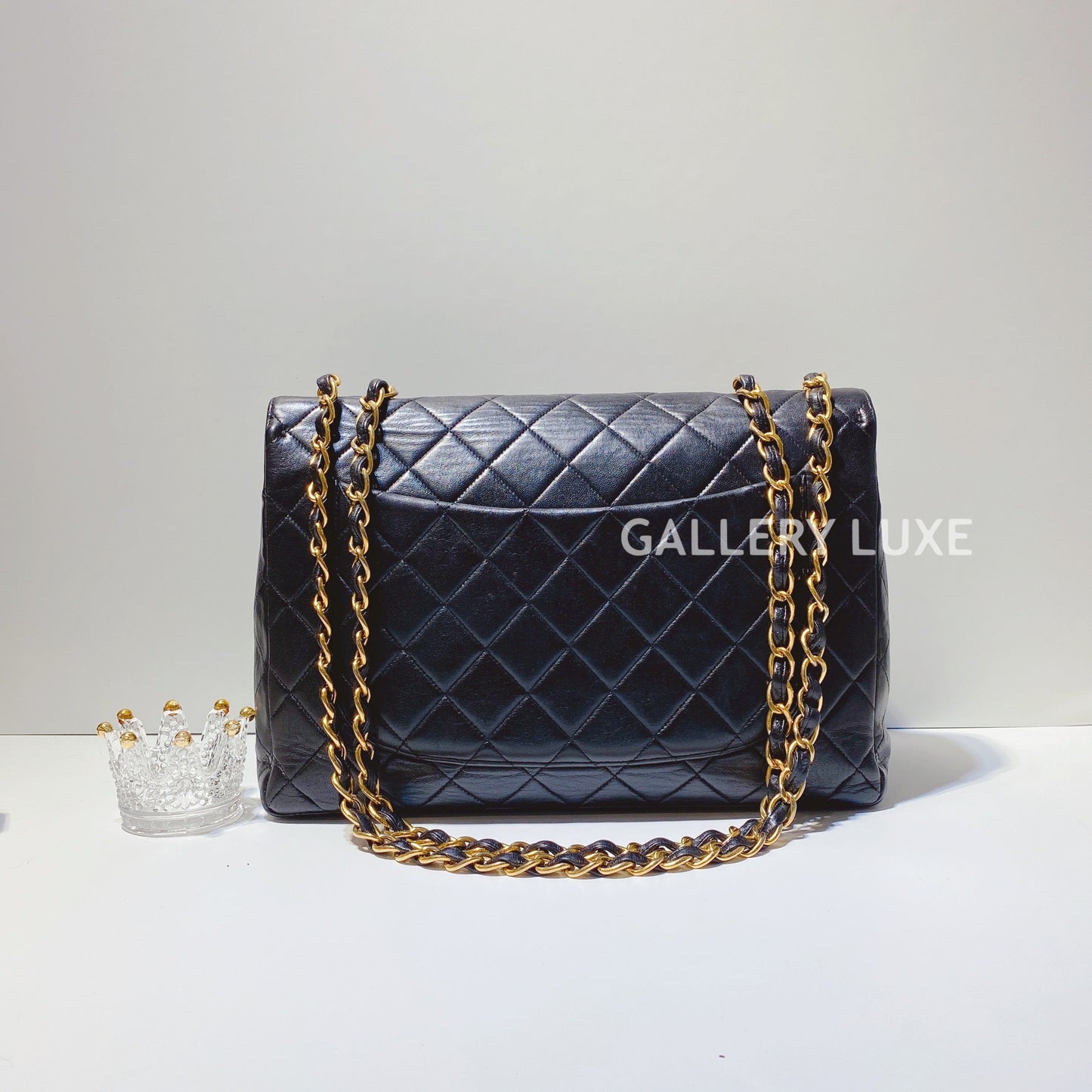 No.3019-Chanel Vintage Lambskin Jumbo Flap Bag