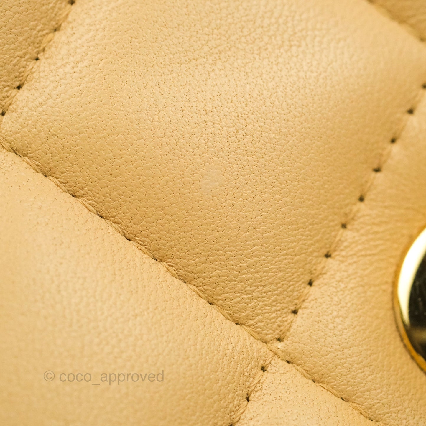 Chanel Jumbo Single Flap Beige Lambskin Gold Hardware