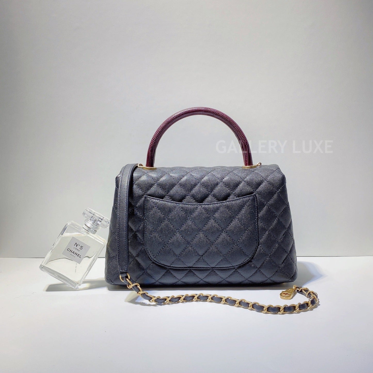 No.2858-Chanel Medium Lizard Coco Handle