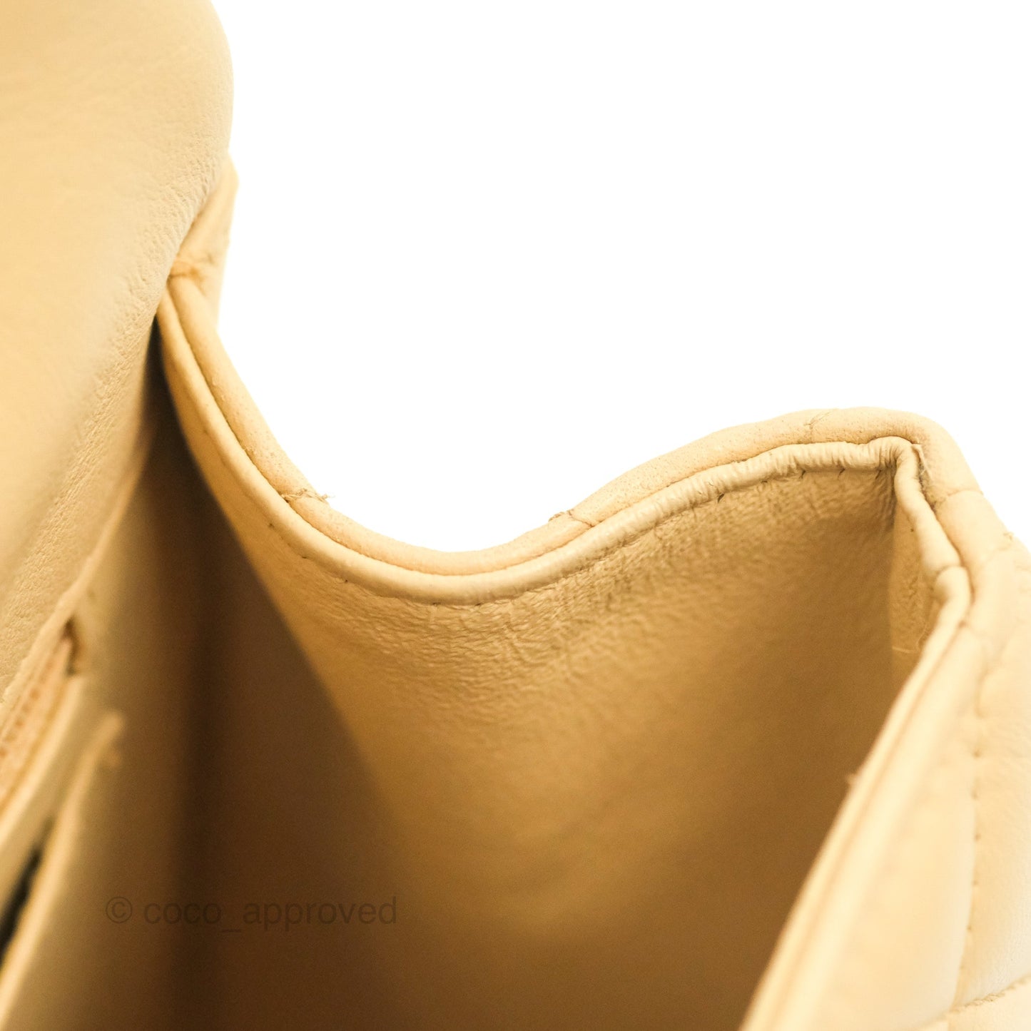 Chanel Jumbo Single Flap Beige Lambskin Gold Hardware
