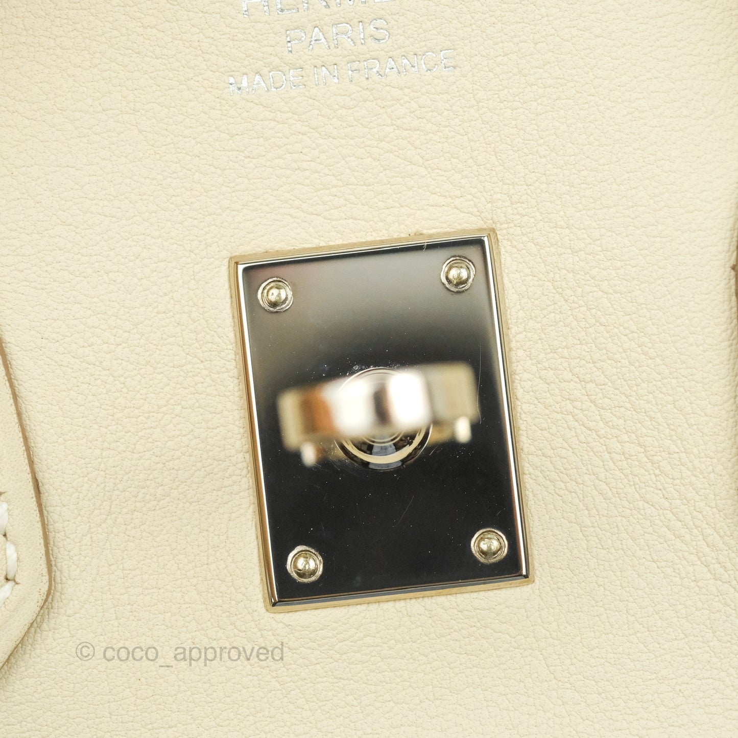 Hermes Birkin 25 Craie Swift Palladium Hardware