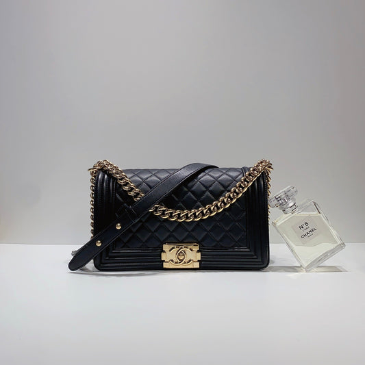 No.3754-Chanel Calfskin Boy 25cm