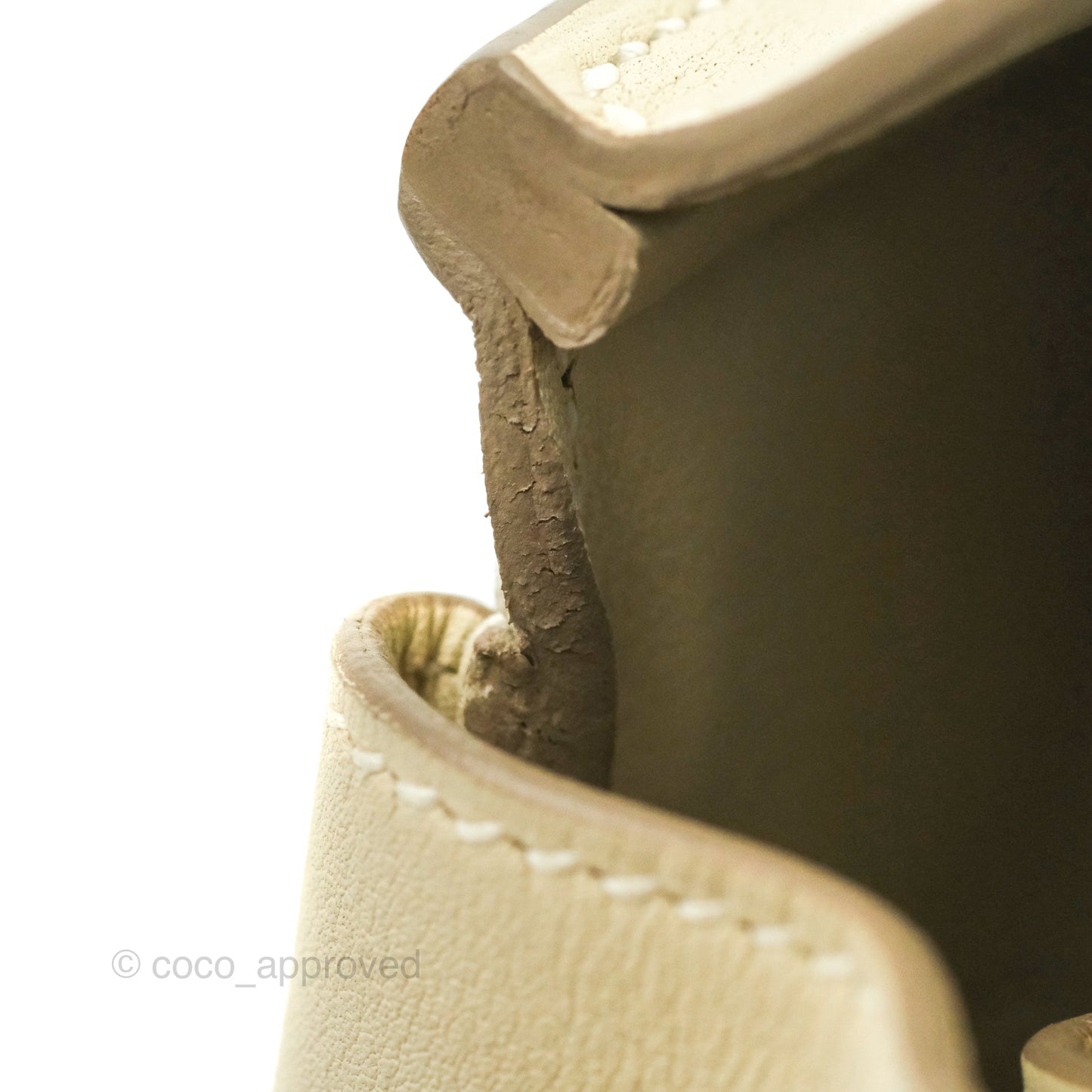 Hermes Birkin 25 Craie Swift Palladium Hardware