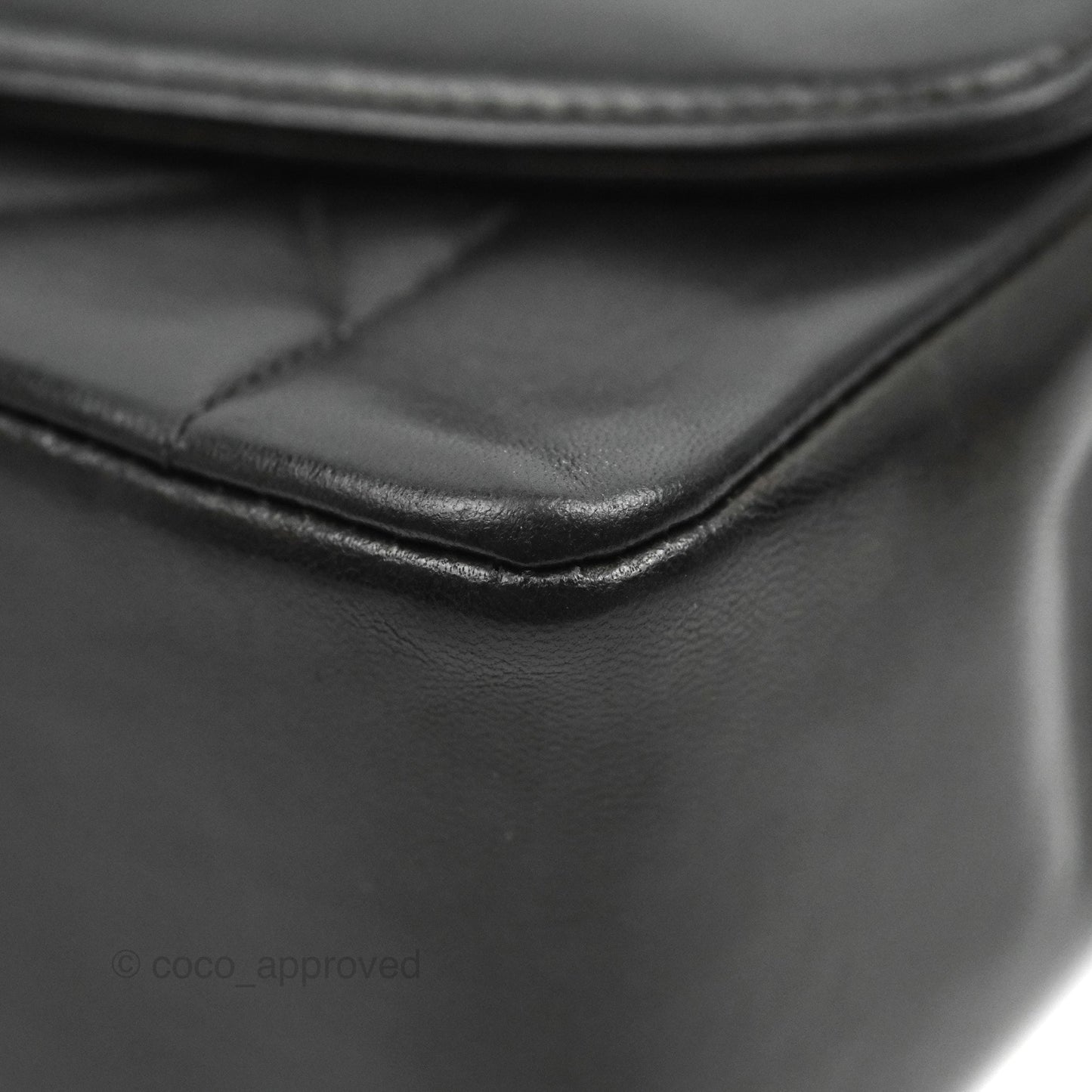 Chanel Vintage Quilted Classic Diana Medium Black Lambskin 24K Gold Hardware