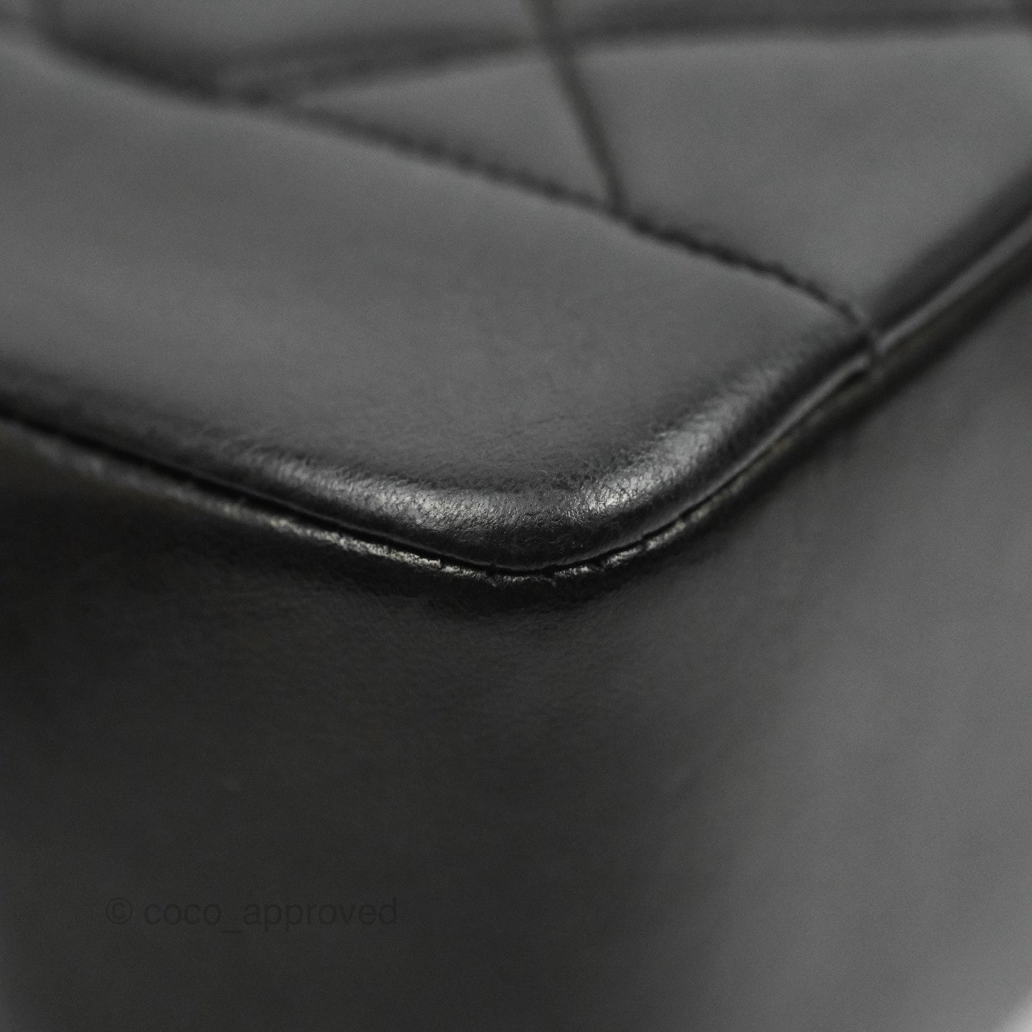 Chanel Vintage Quilted Classic Diana Medium Black Lambskin 24K Gold Hardware