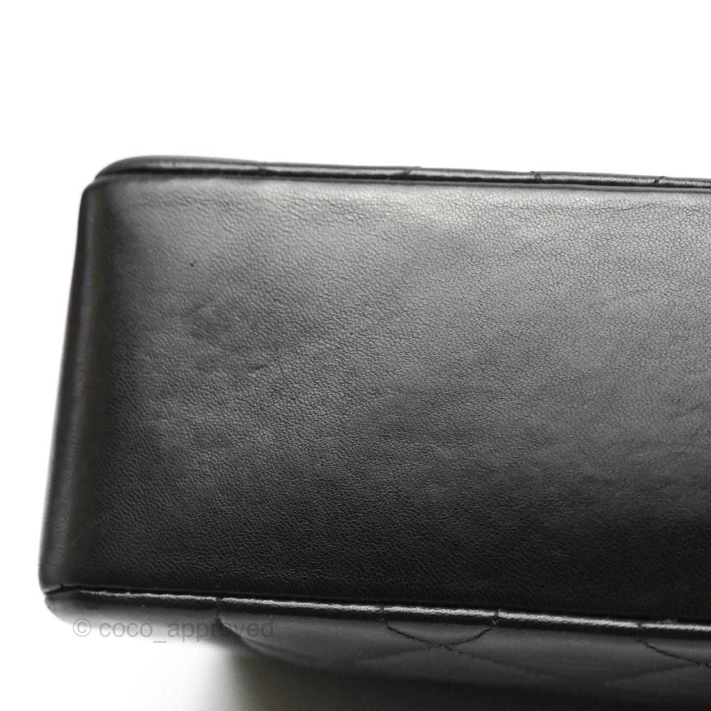 Chanel Vintage Quilted Classic Diana Medium Black Lambskin 24K Gold Hardware