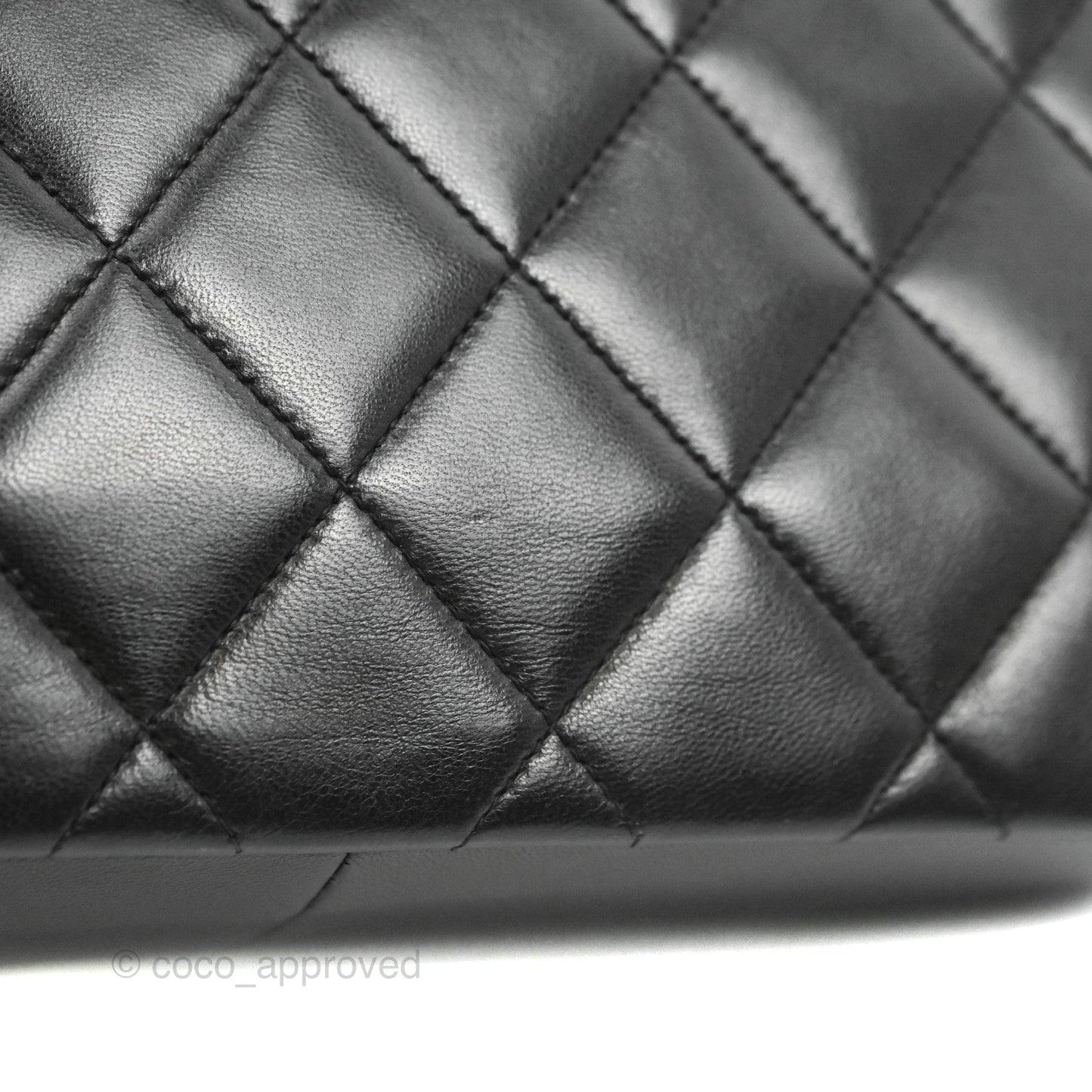 Chanel Vintage Quilted Classic Diana Medium Black Lambskin 24K Gold Hardware