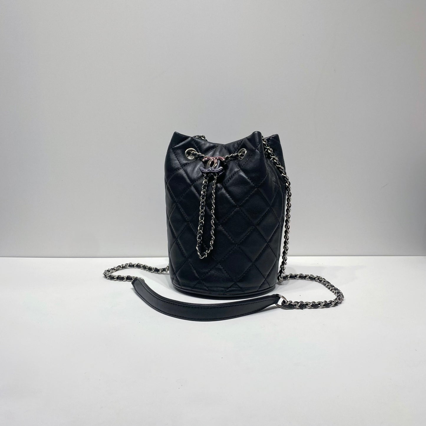 No.4289-Chanel Metallic Shine Mini Bucket Bag