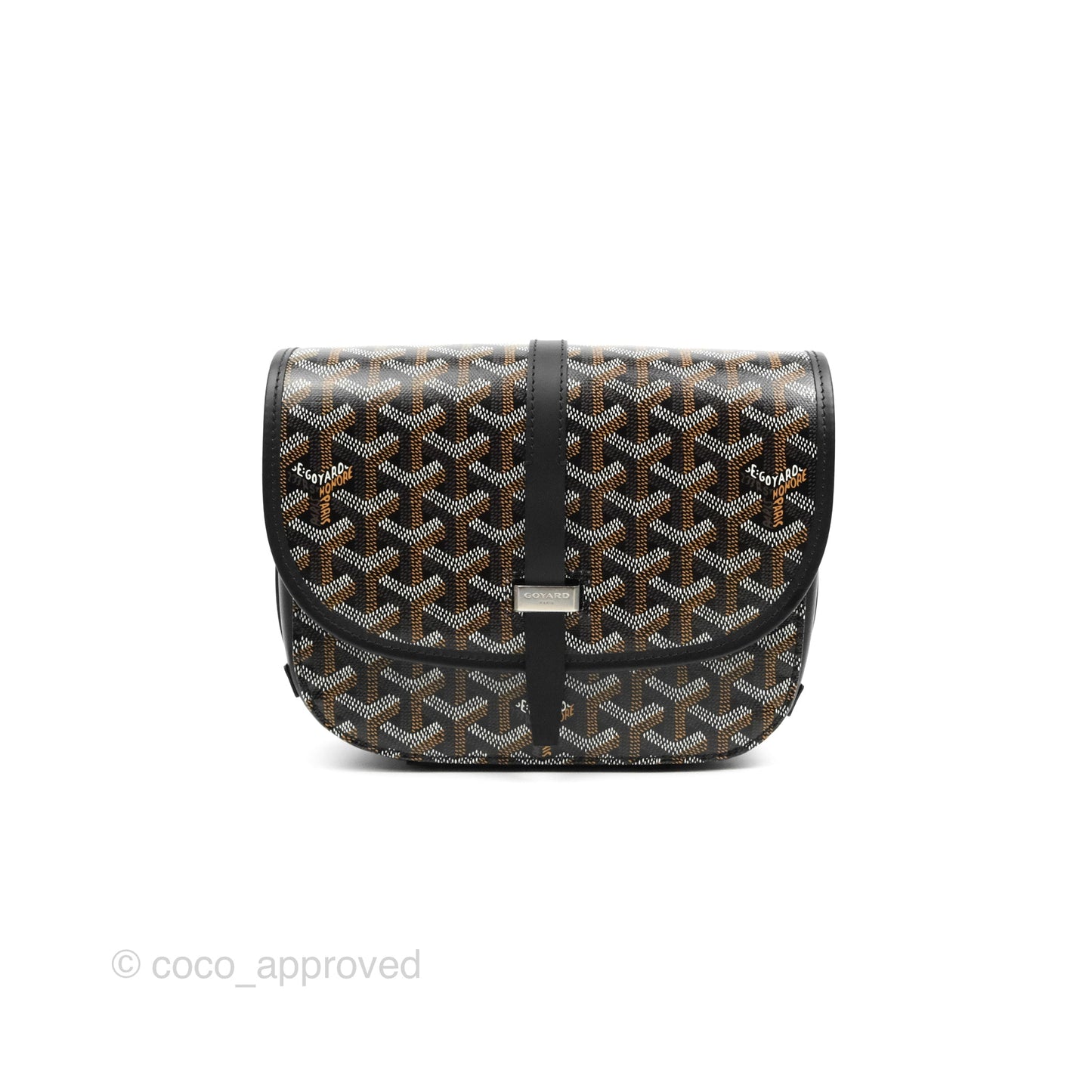 Goyard Goyardine Belvedere II PM Messenger Bag Black