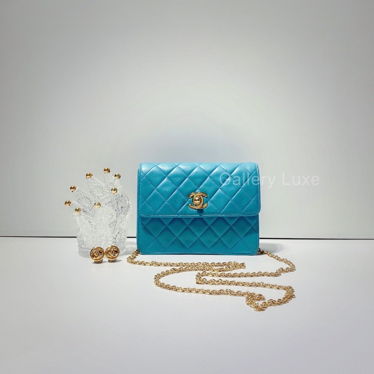 No.2461-Chanel Vintage Lambskin Mini Flap Bag