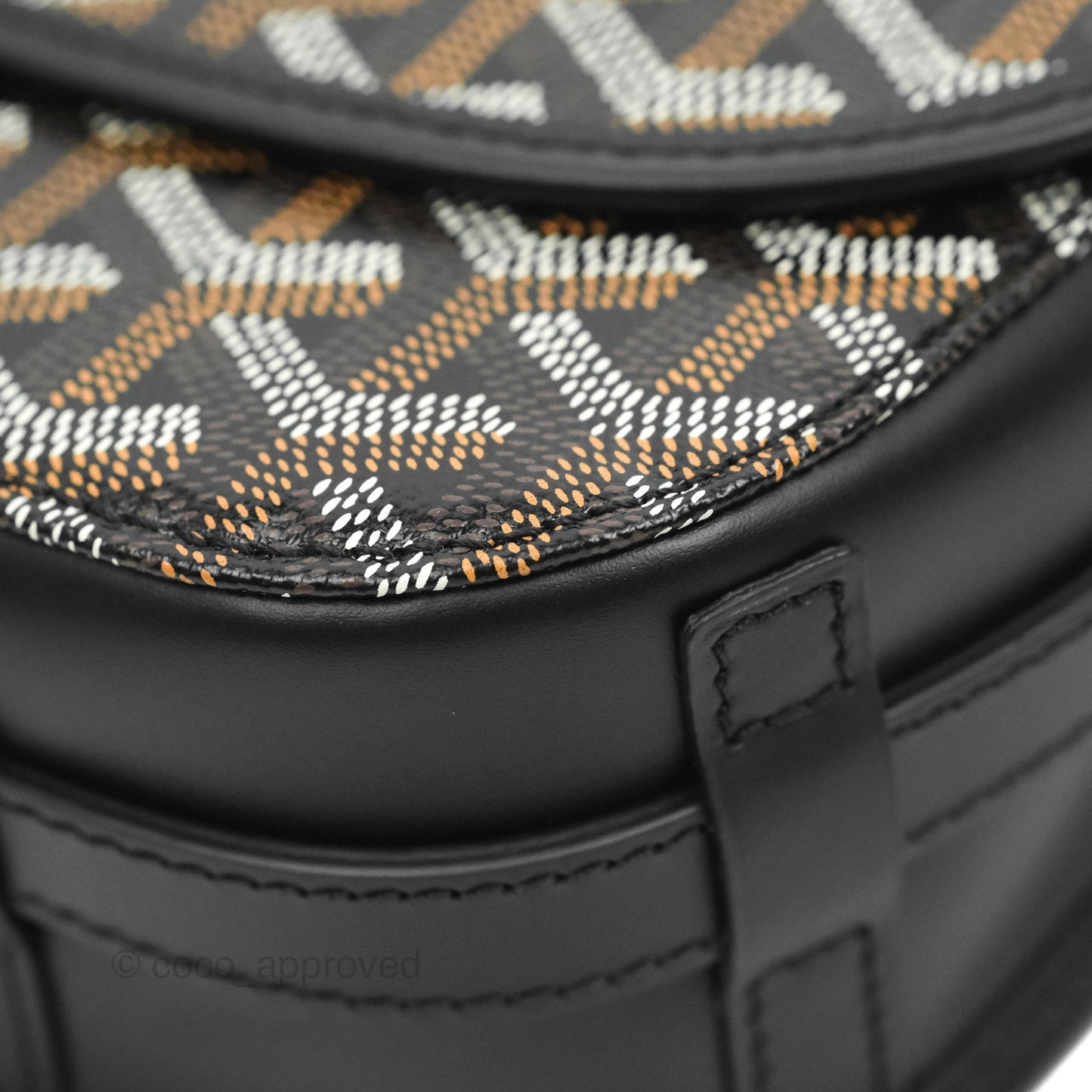 Goyard Goyardine Belvedere II PM Messenger Bag Black