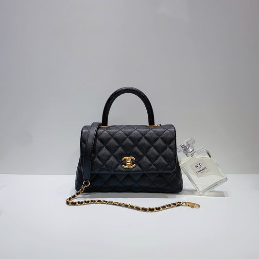 No.3762-Chanel Small Lizard Coco Handle