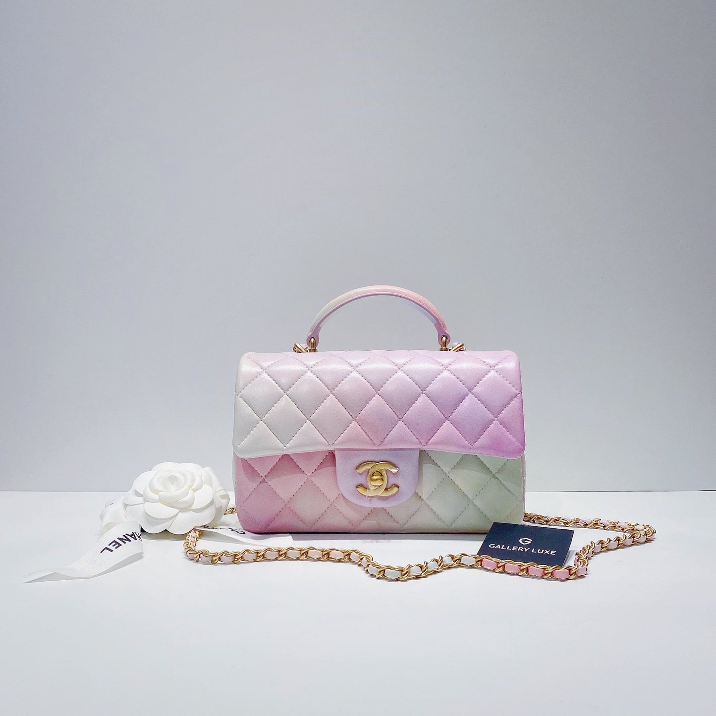 No.3521-Chanel Mini Flap Bag With Top Handle (Brand New / 全新)