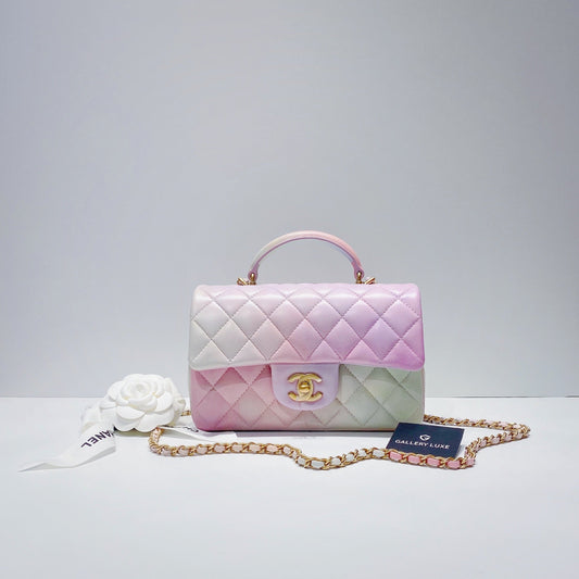 No.3521-Chanel Mini Flap Bag With Top Handle (Brand New / 全新)