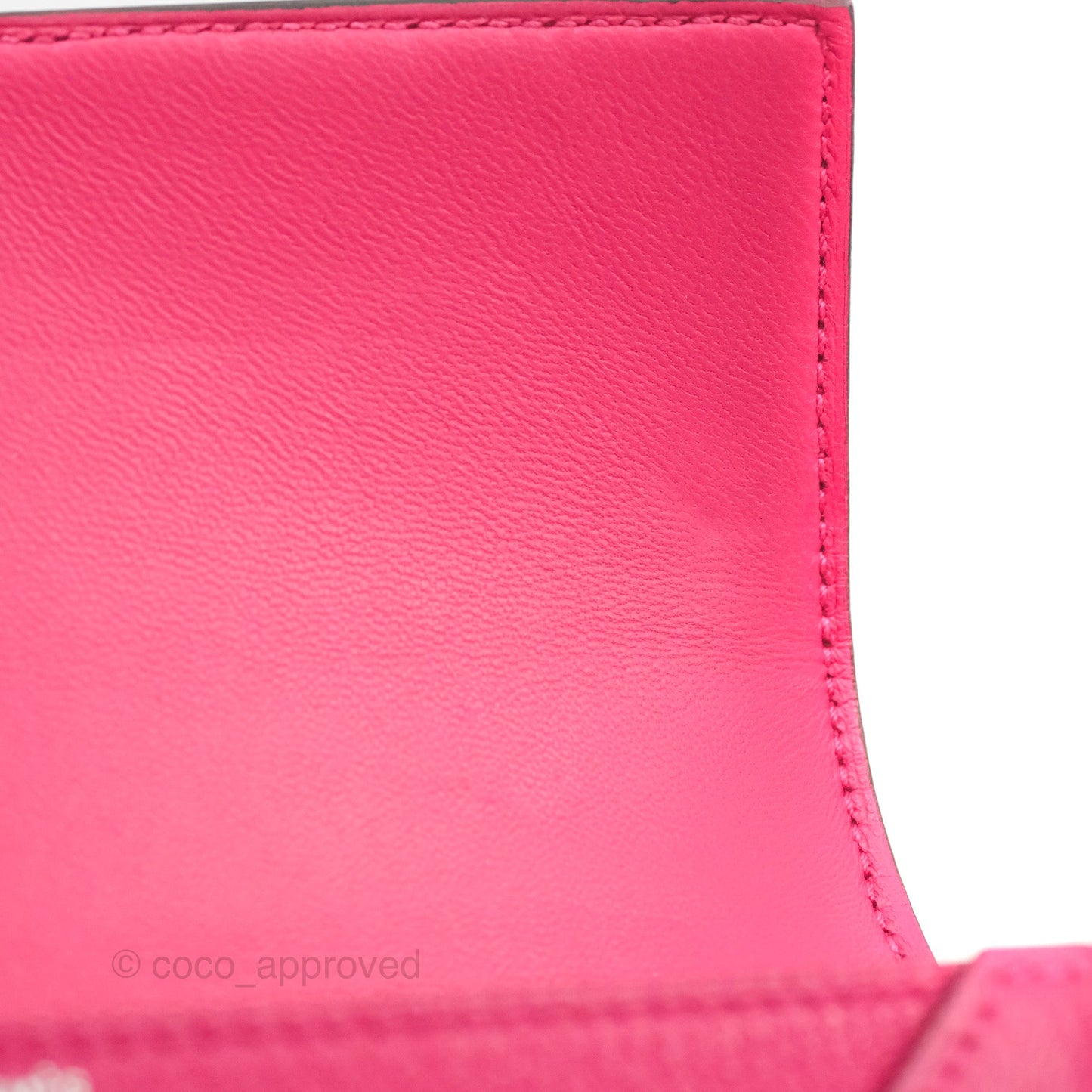 Hermes Verrou Mini Strap Rose Mex Chevre Mysore Flipperball Strap Palladium Hardware
