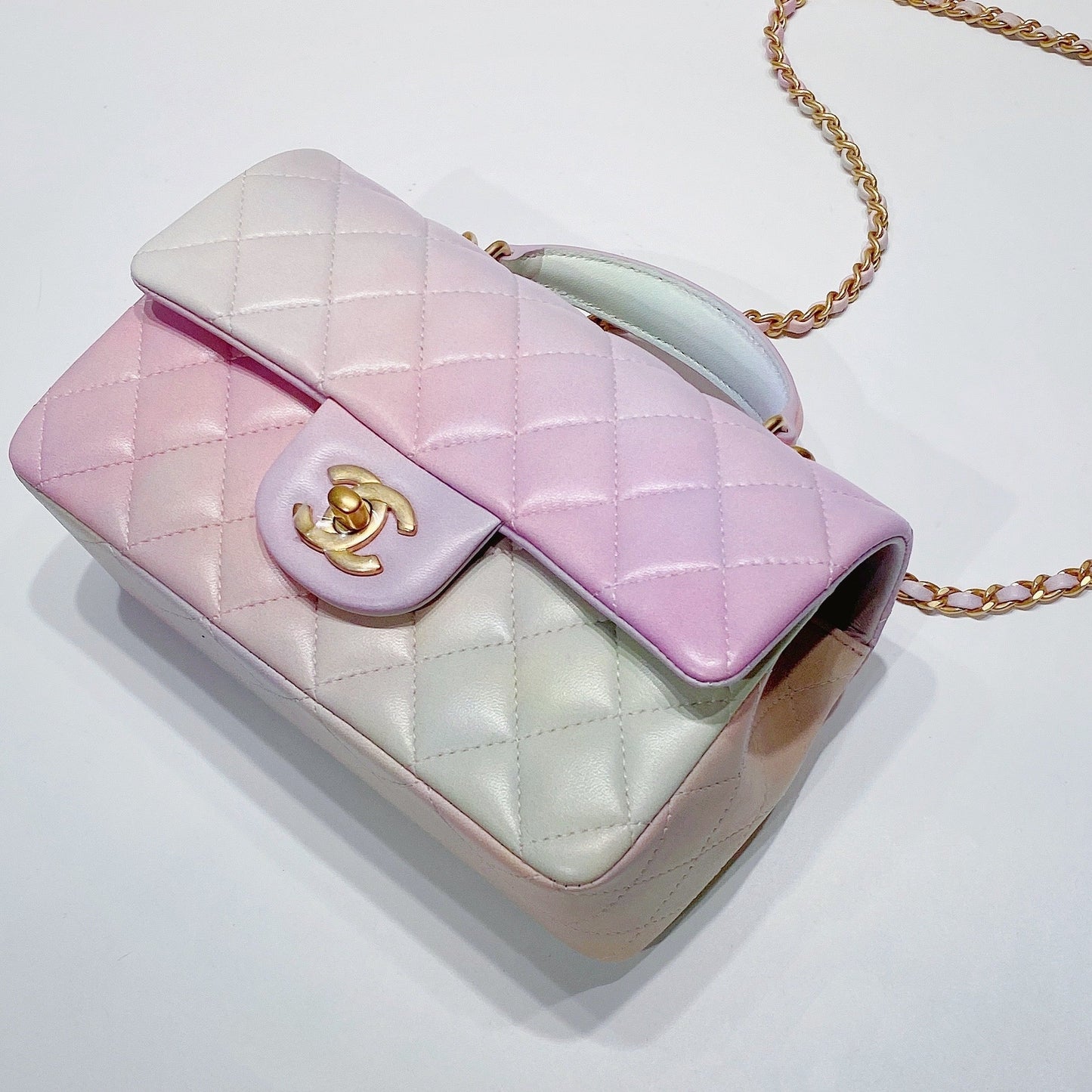 No.3521-Chanel Mini Flap Bag With Top Handle (Brand New / 全新)