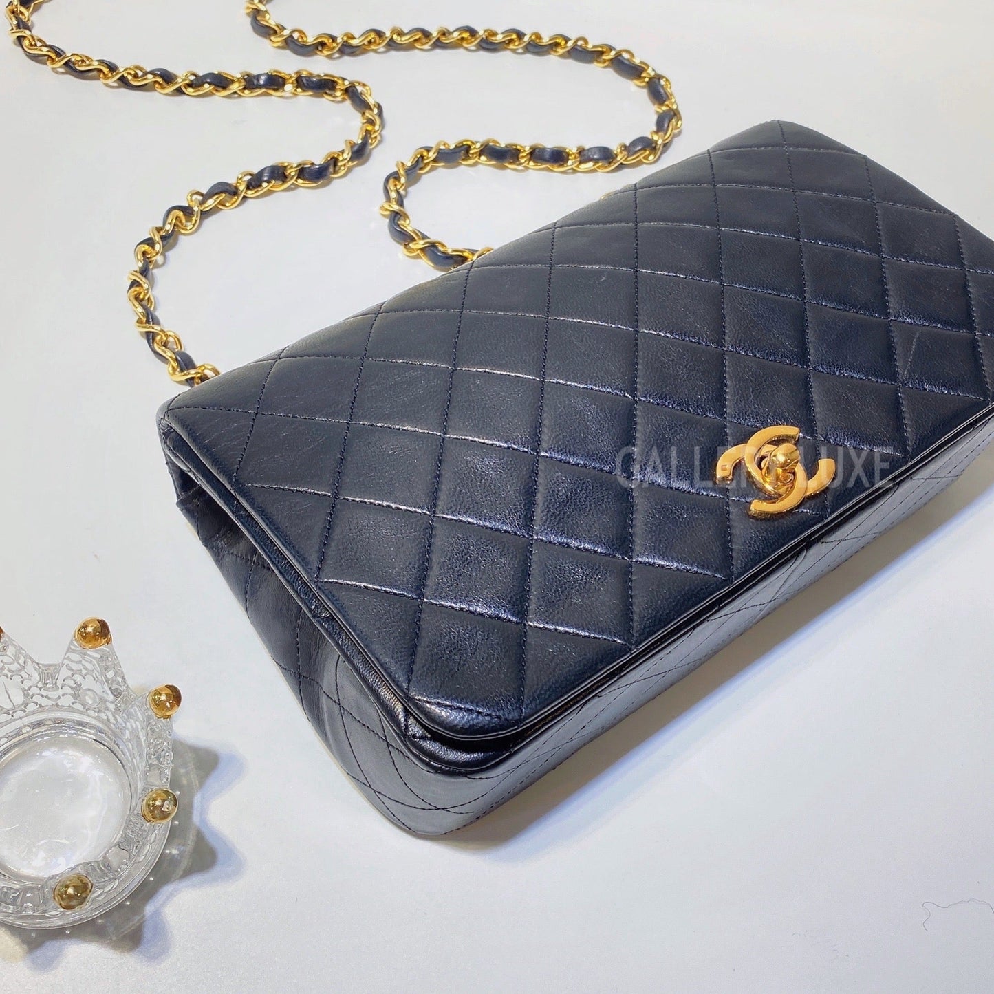 No.2863-Chanel Vintage Lambskin Flap Bag