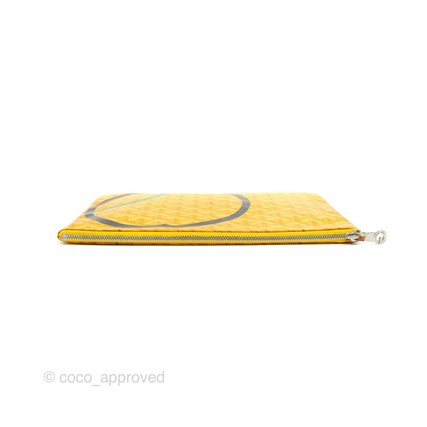 Goyard Senat MM Pouch Yellow Goyardine Canvas