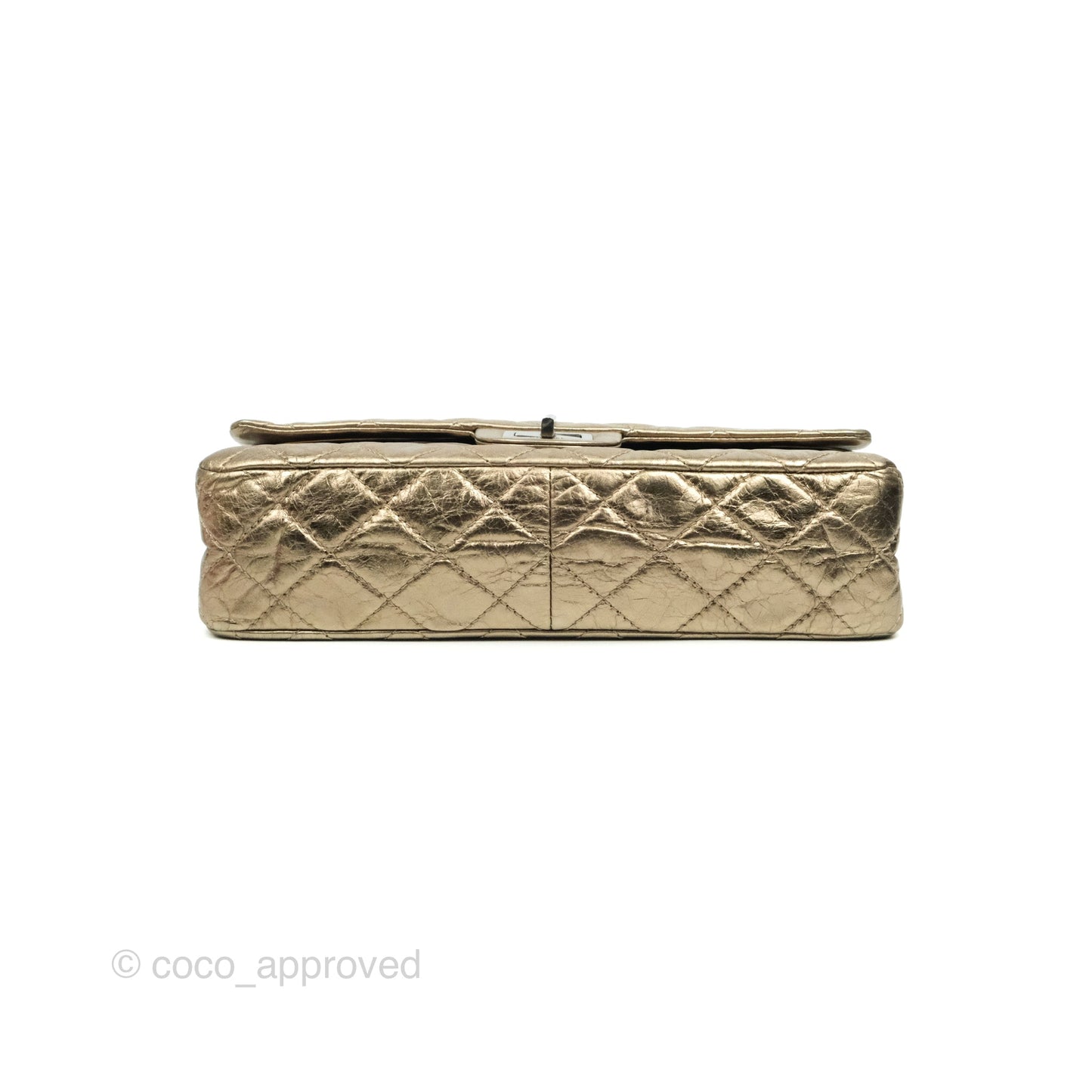 Chanel Reissue Quilted Metallic Calfskin Gold Dark Silver Hardware 227