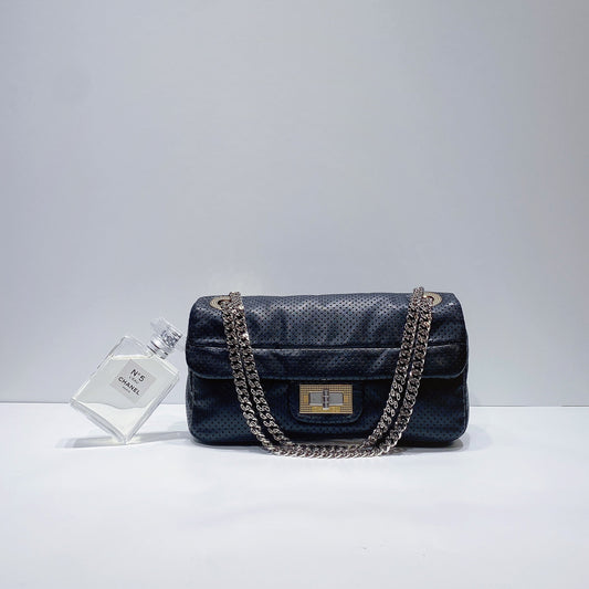 No.3660-Chanel Lambskin Perforated Leather Drill Flap Bag