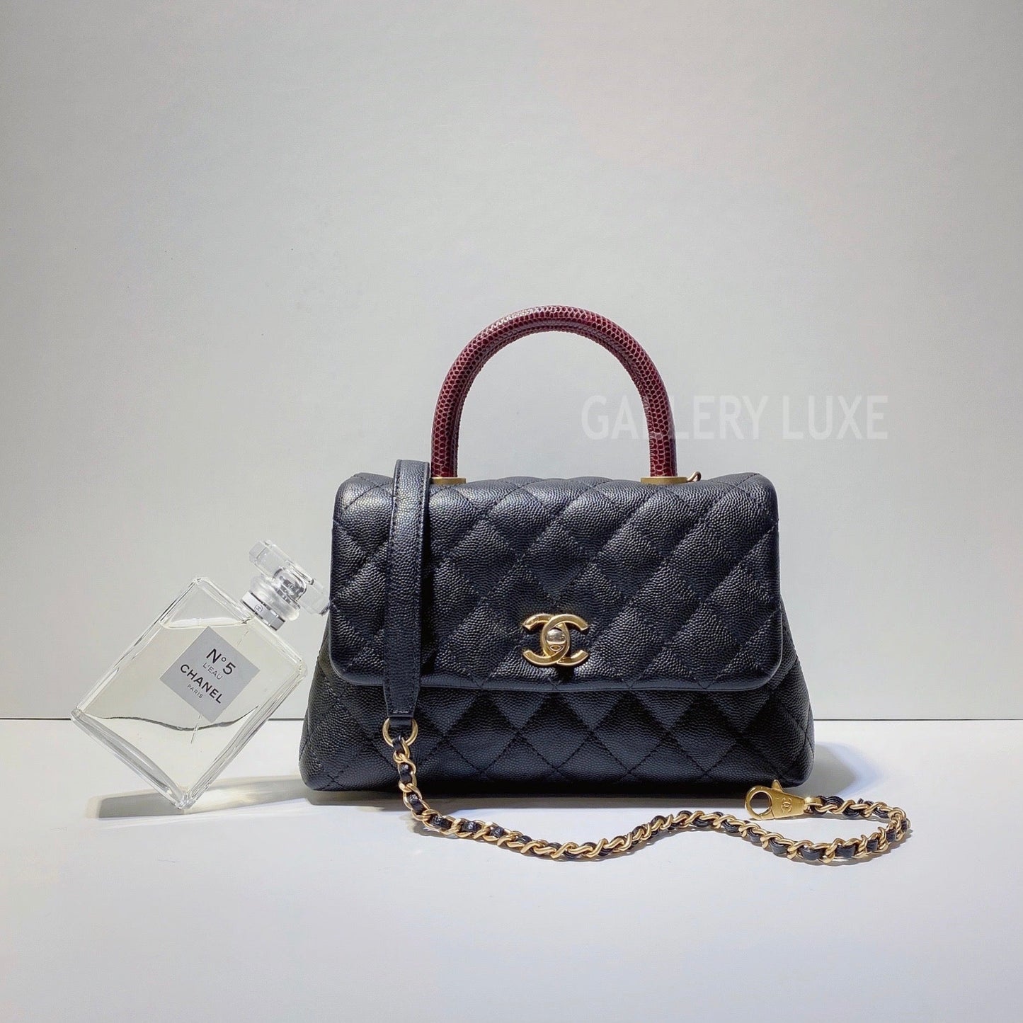 No.2873-Chanel Small Lizard Coco Handle