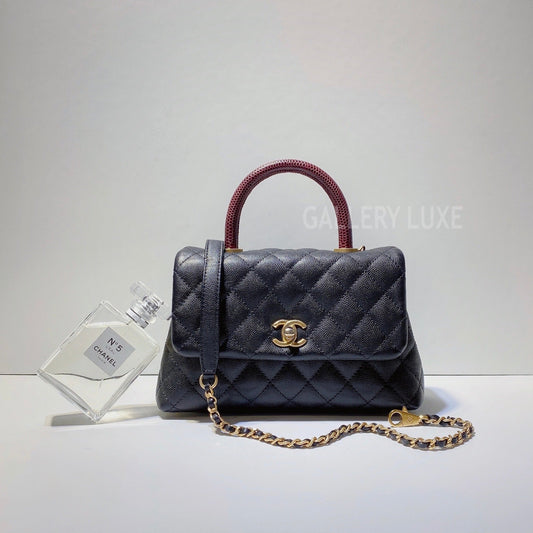 No.2873-Chanel Small Lizard Coco Handle