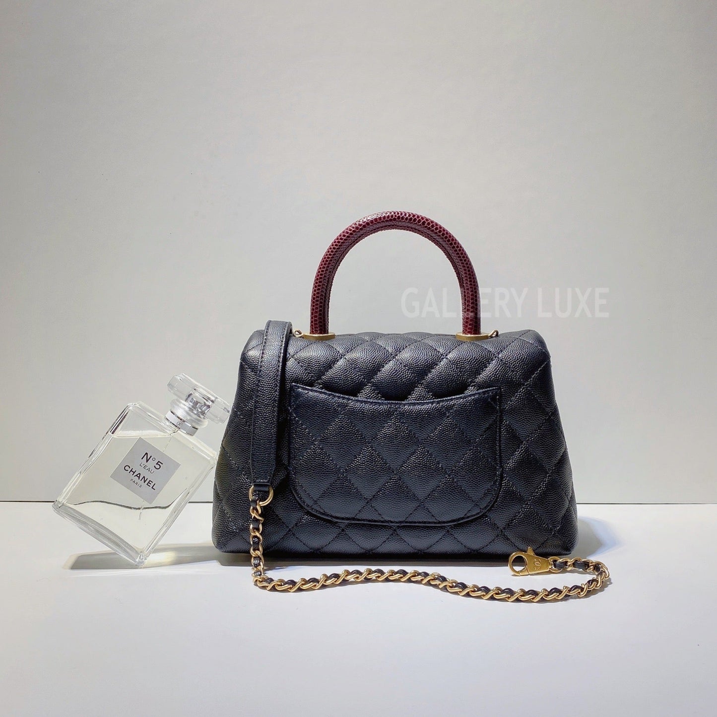 No.2873-Chanel Small Lizard Coco Handle