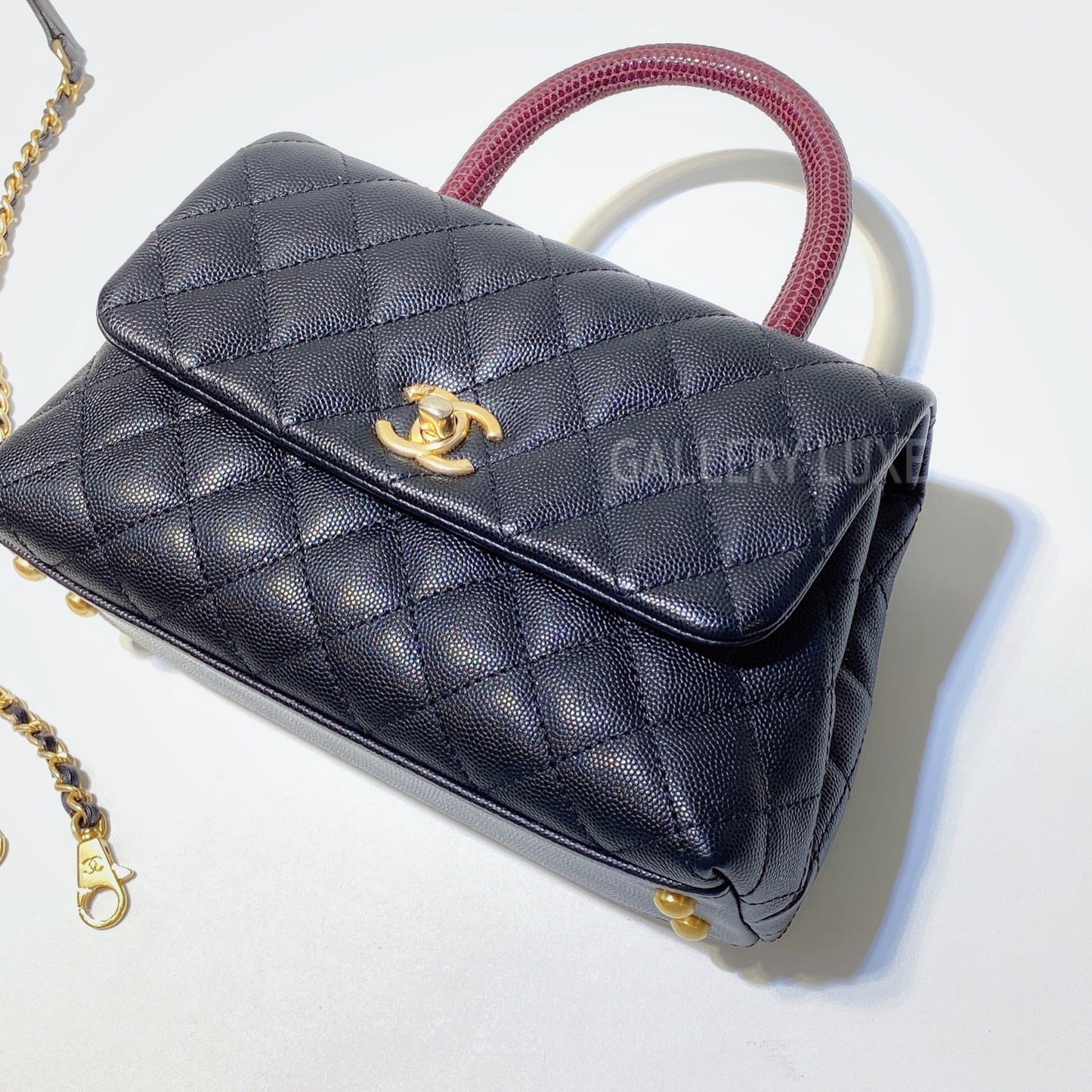 No.2873-Chanel Small Lizard Coco Handle