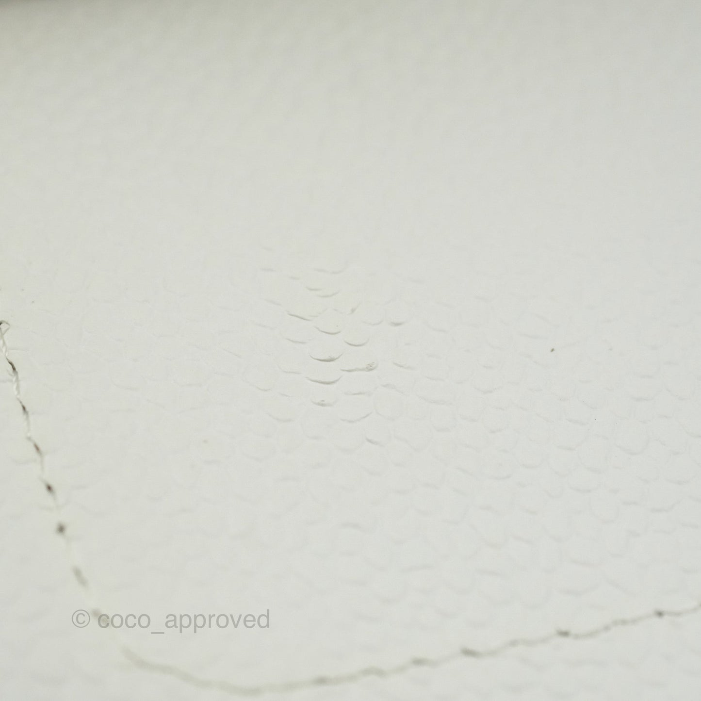 Chanel Quilted M/L Medium Double Flap White Caviar Silver Hardware
