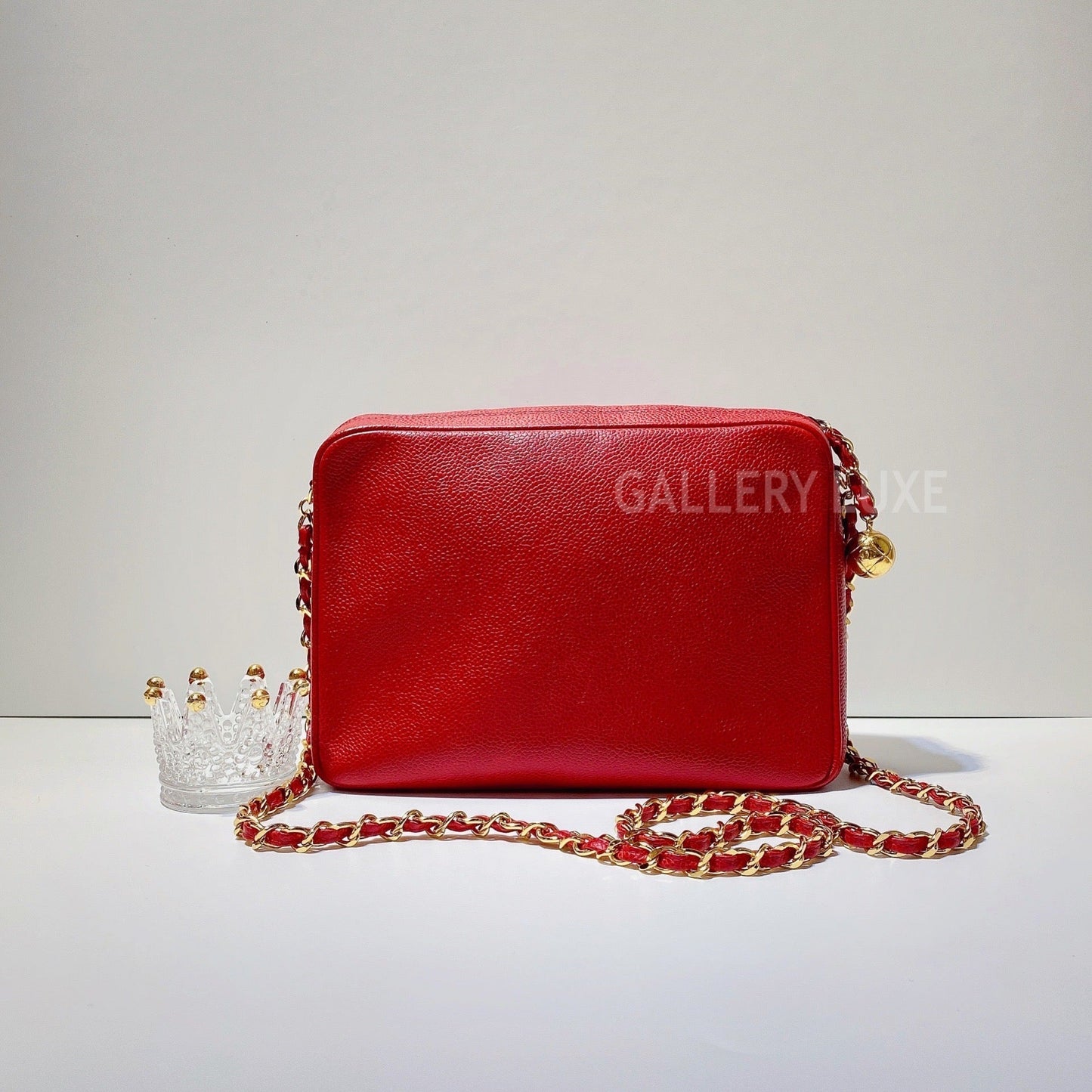 No. 2963-Chanel Vintage Caviar Triple CC Camera Bag