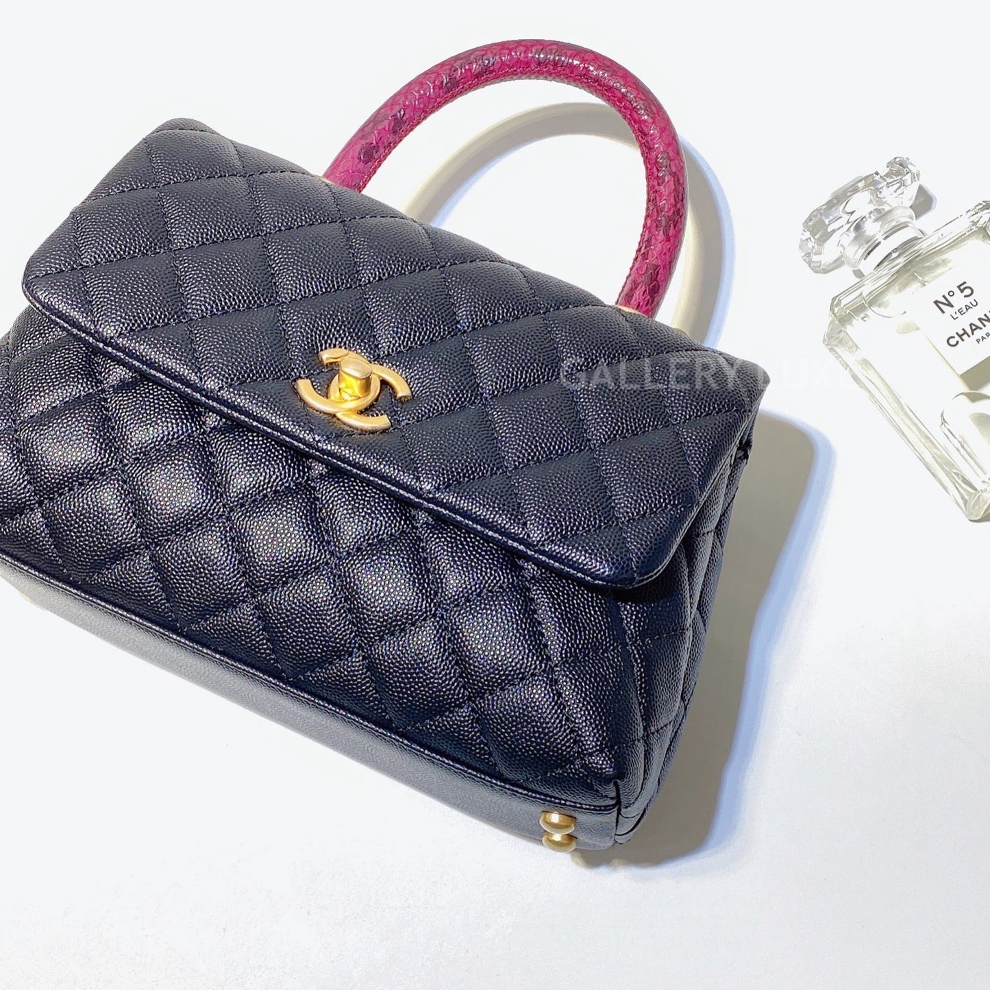 No.2879-Chanel Small Elaphe Coco Handle