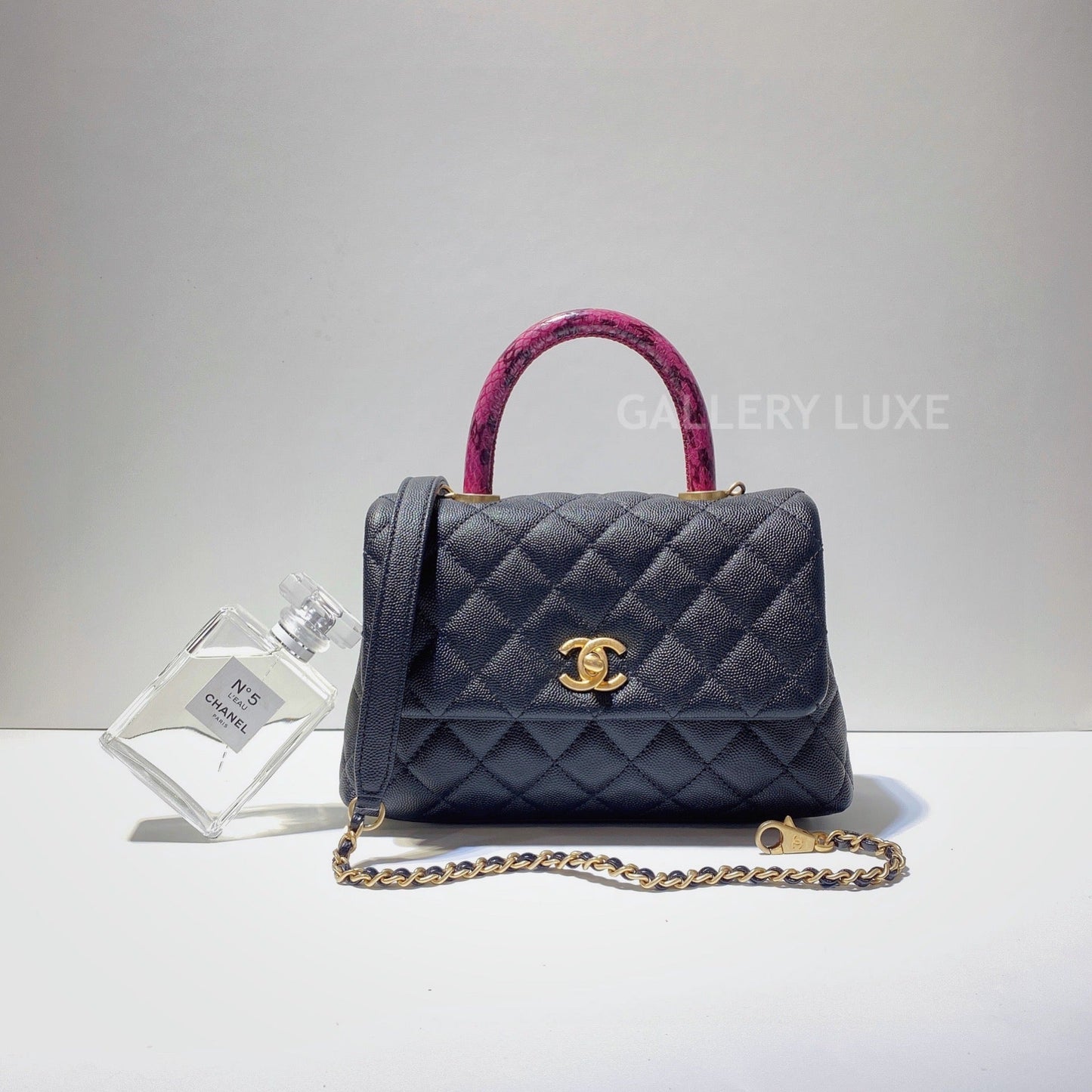No.2879-Chanel Small Elaphe Coco Handle