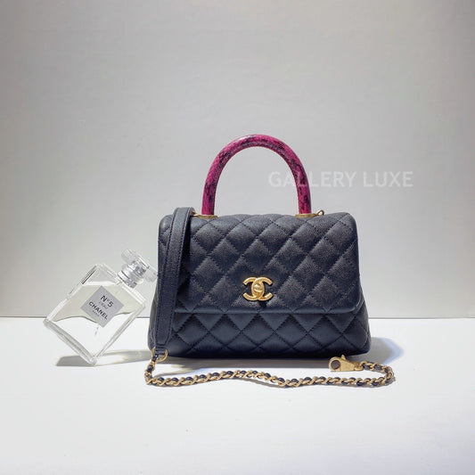 No.2879-Chanel Small Elaphe Coco Handle