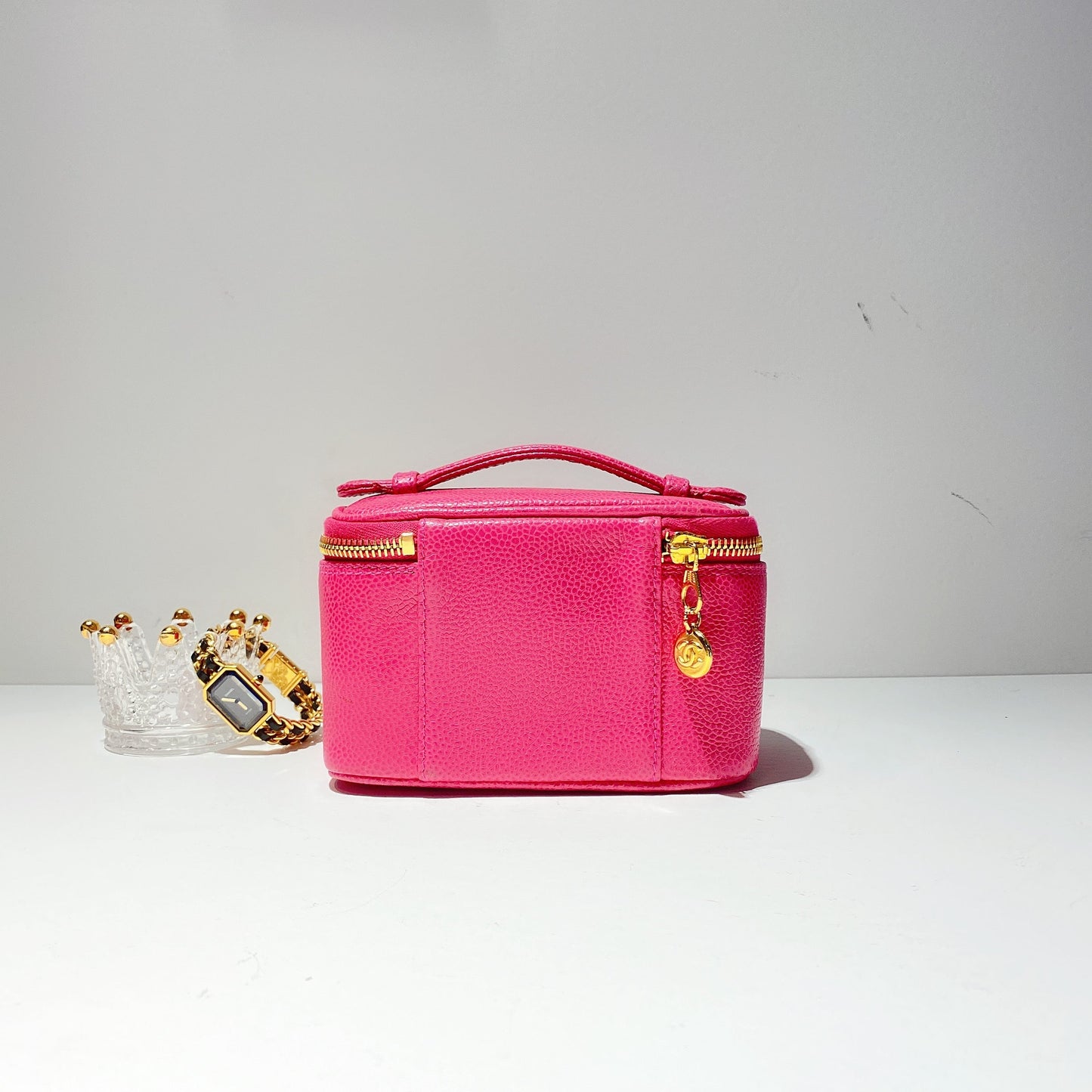 No.2352-Chanel Vintage Mini Caviar Vanity Box
