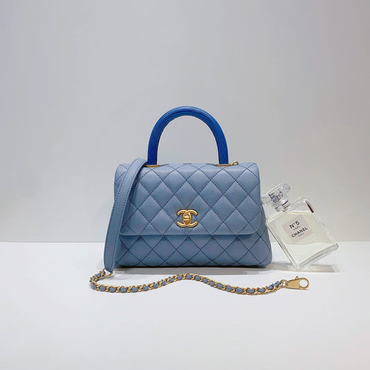 No.3769-Chanel Small Lizard Coco Handle