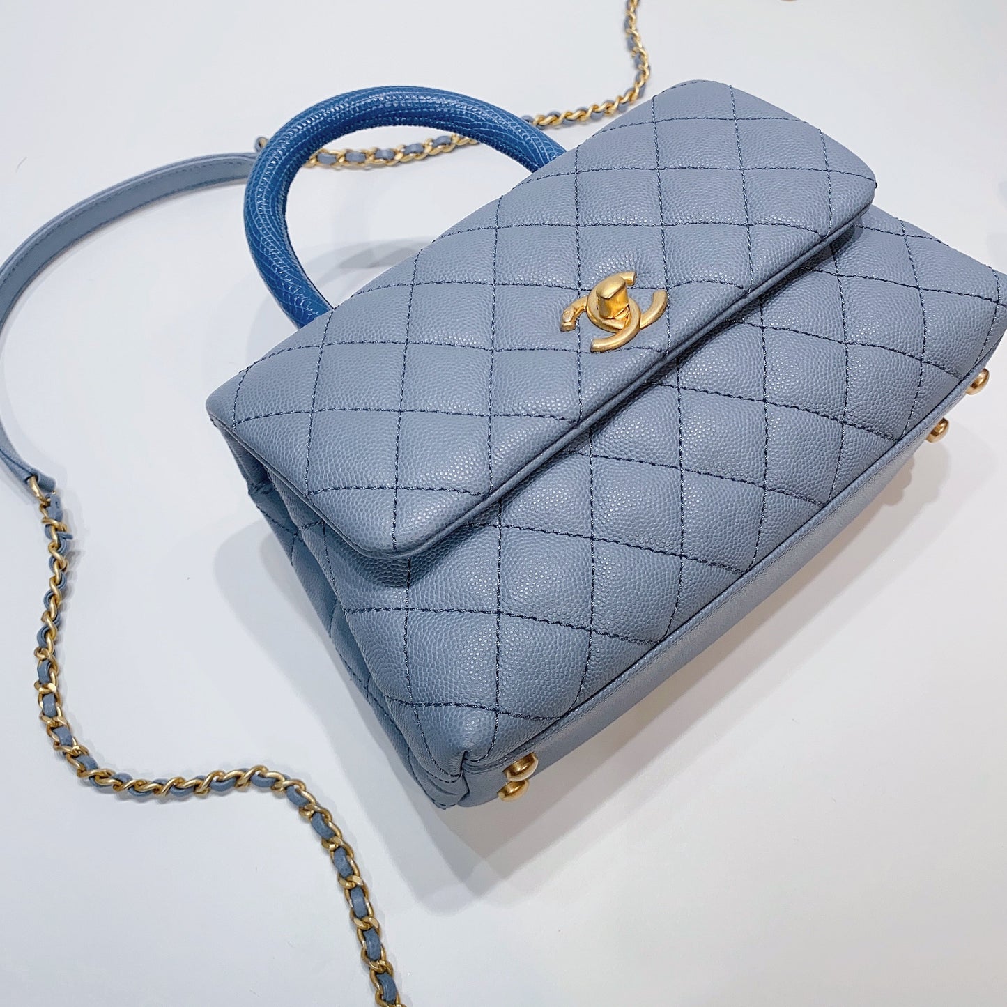 No.3769-Chanel Small Lizard Coco Handle