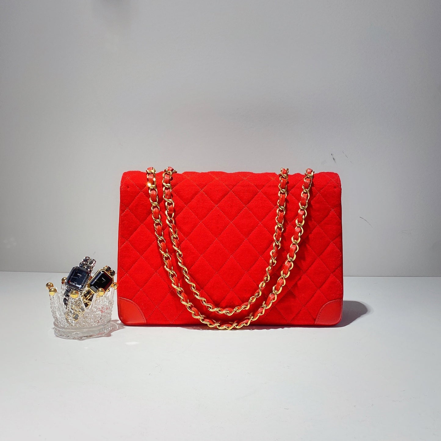 No.2356-Chanel Vintage Cotton Flap Bag