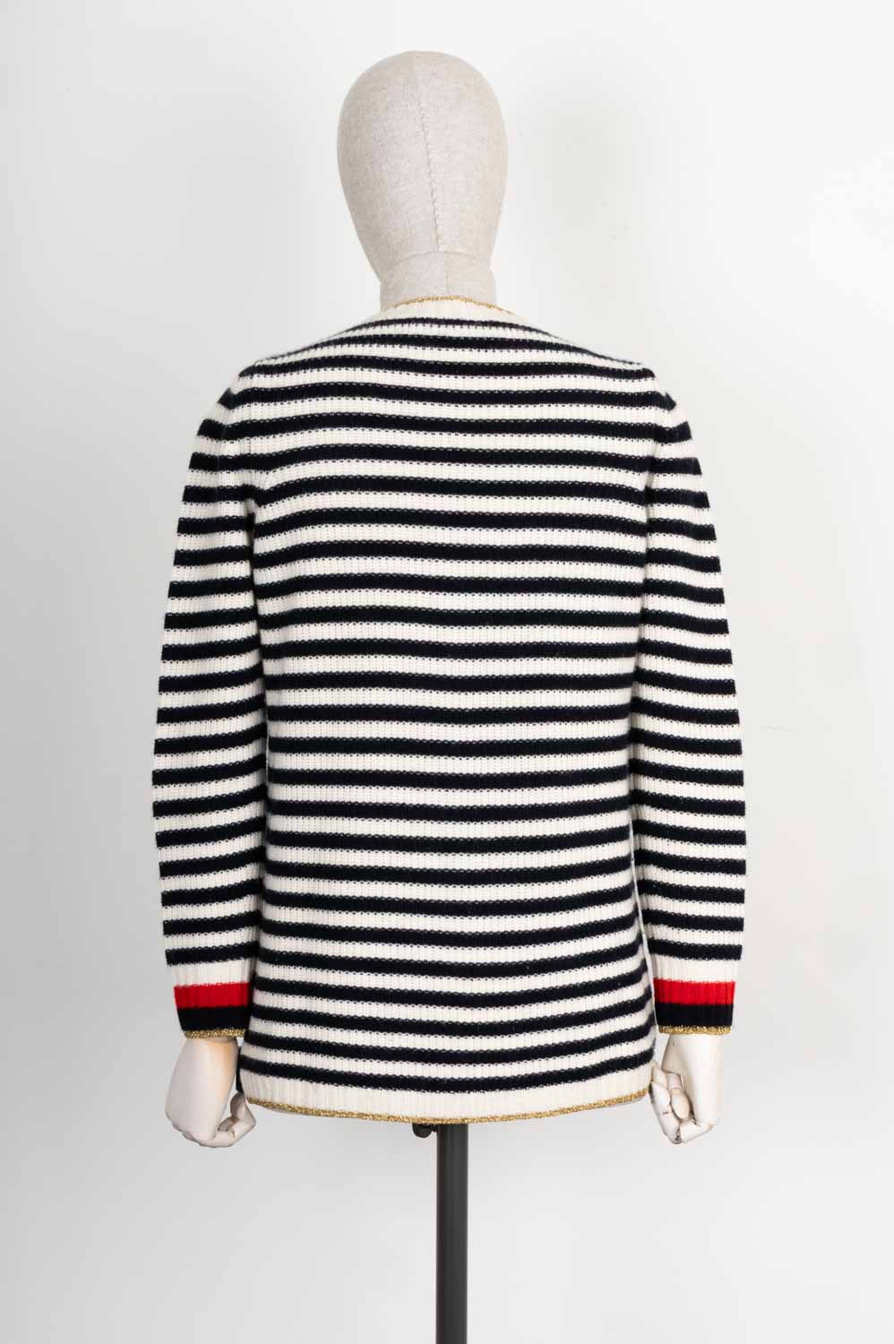 Luxury Gucci Trending 2025 Knit Cardigan Striped
