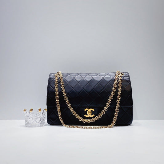 No.3409-Chanel Vintage Lambskin Classic Flap Bag