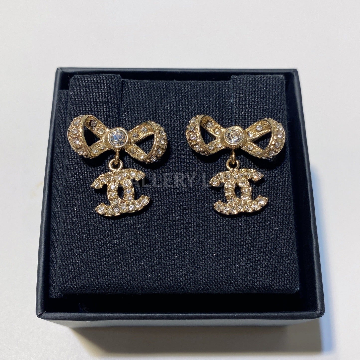 No.2395-Chanel Ribbon with CC Earrings