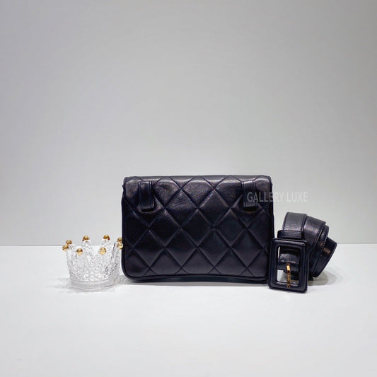No.3408-Chanel Vintage Lambskin Belt Bag