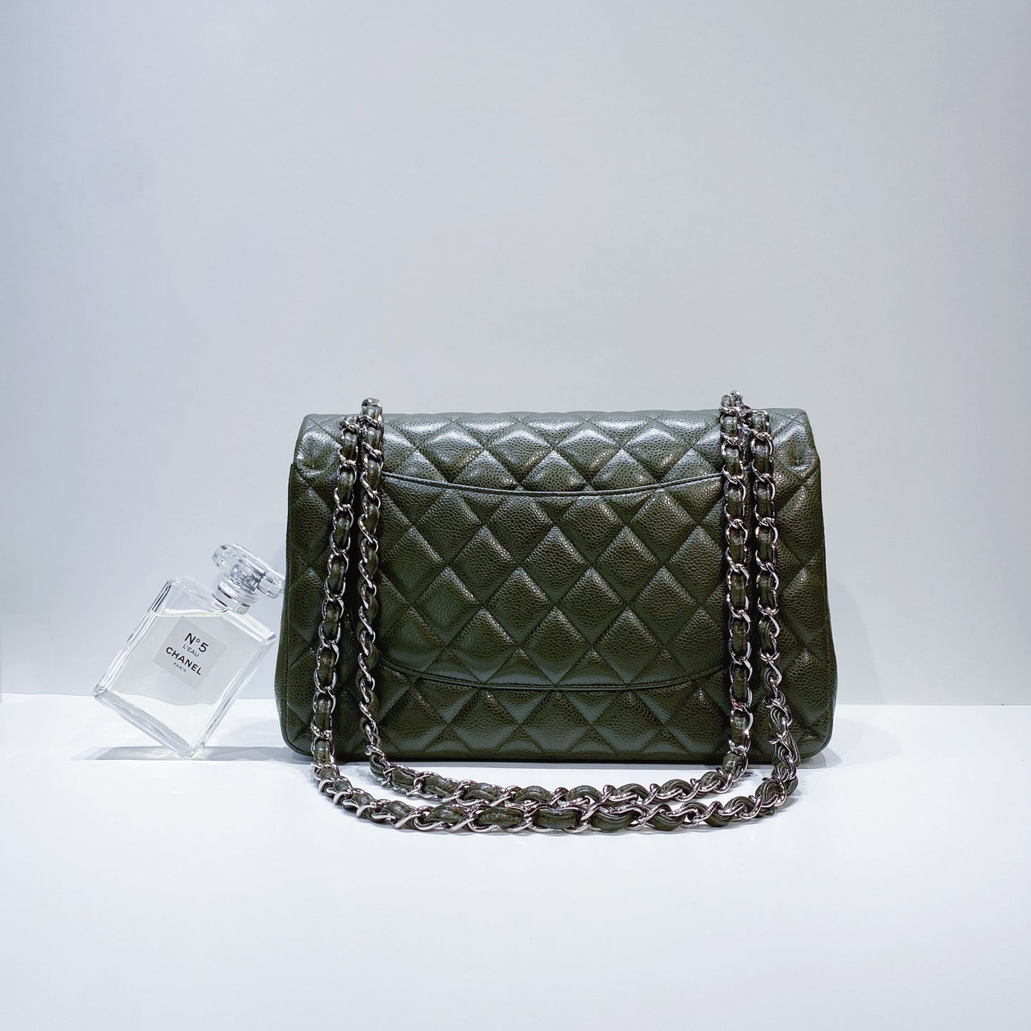 No.001514-Chanel Caviar Timeless Classic Flap Jumbo