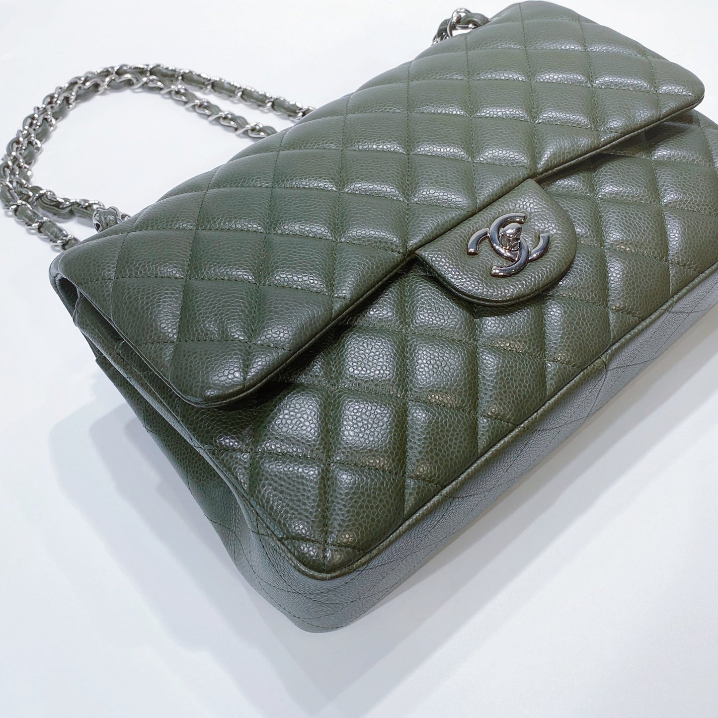 No.001514-Chanel Caviar Timeless Classic Flap Jumbo