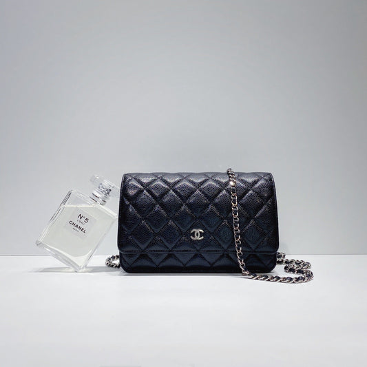 No.3411-Chanel Caviar Timeless Classic Wallet On Chain