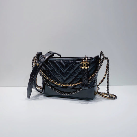 No.3777-Chanel Small Chevron Gabrielle Hobo Bag