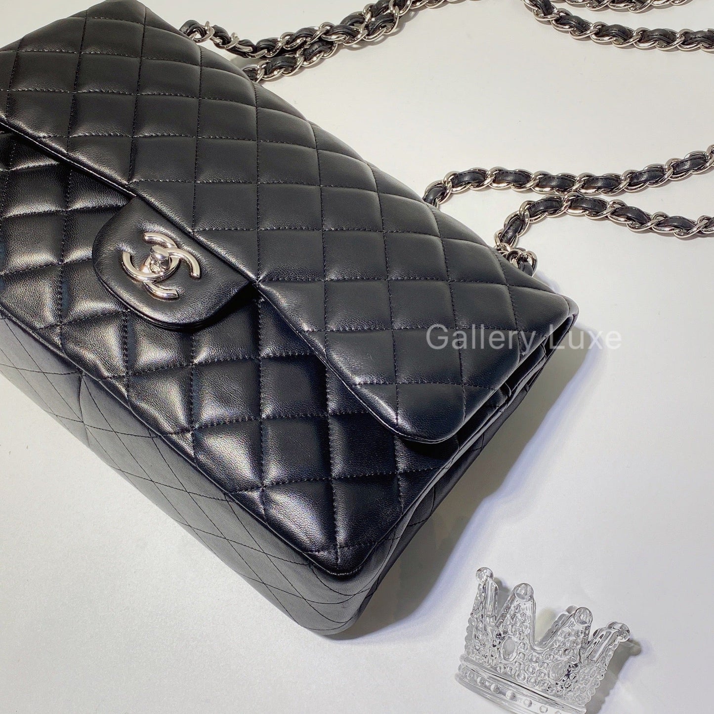No.2612-Chanel Lambskin Classic Jumbo Flap Bag