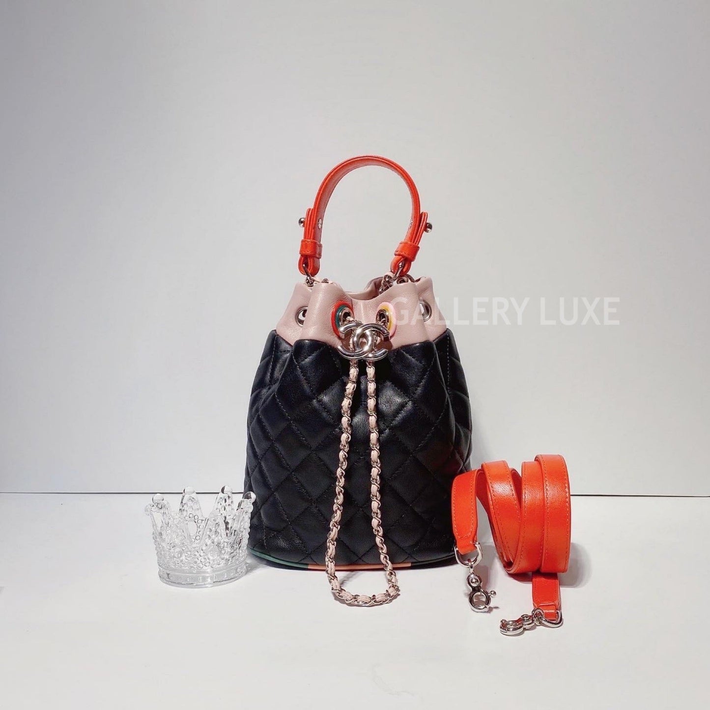 No.3333-Chanel Lambskin Cuba Color Bucket Bag